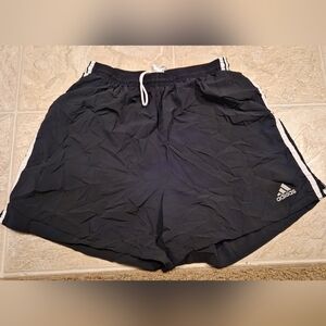 Adidas Black Athletic Shorts with Elastic Waistband